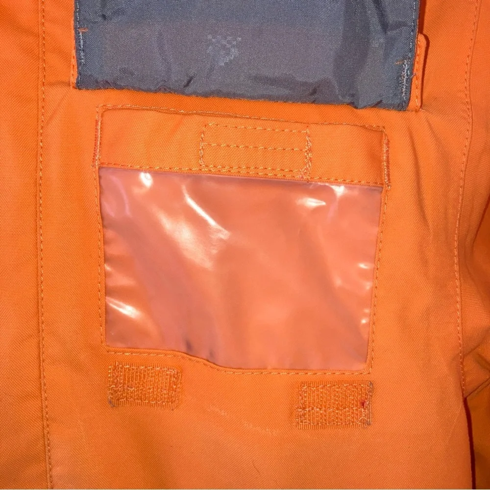 Burton Boys Mini Shred Jacket Size 5 Orange GUC